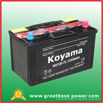 Nx120-7L (12V80AH) Japonais Véhicule SMF Batterie